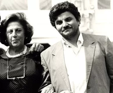 Maddalena Fellini con Gianfranco Miro Gori